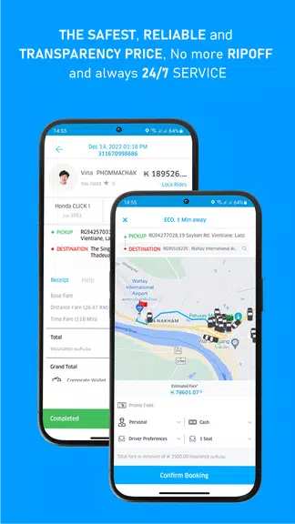 LOCA - Lao Taxi & Super App Скриншот 2