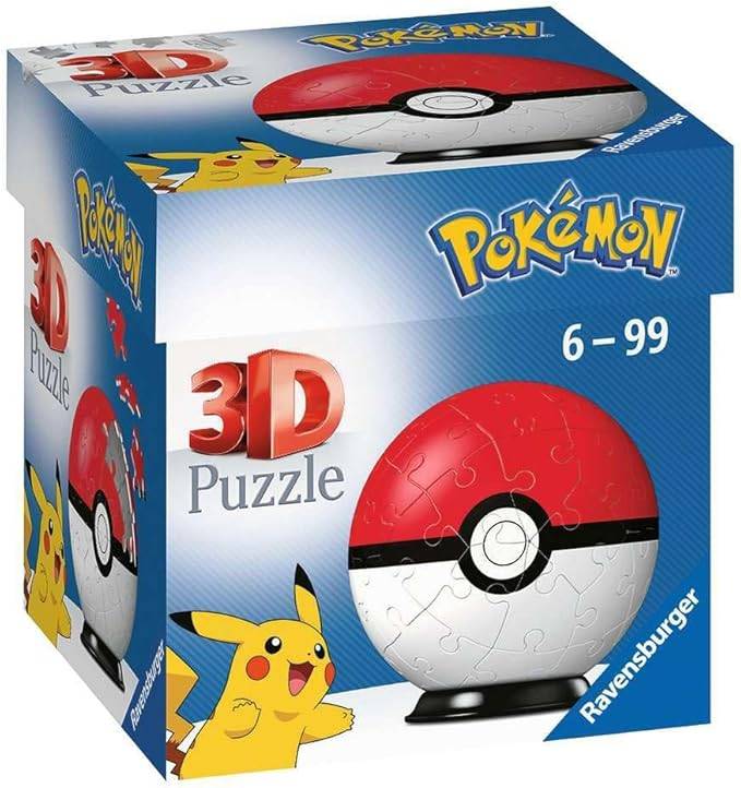 Ravensburger Pokemon Pokeball 3D Jigsaw Teka -teki Ball