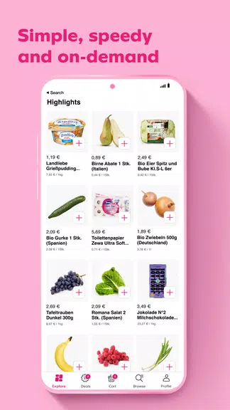 Schermata Flink: Groceries in minutes 2