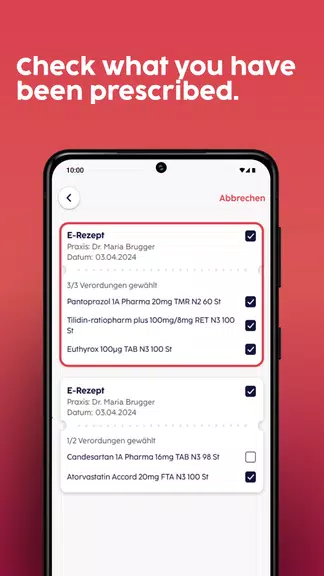 gesund.de - E-Prescription App Captura de pantalla 2