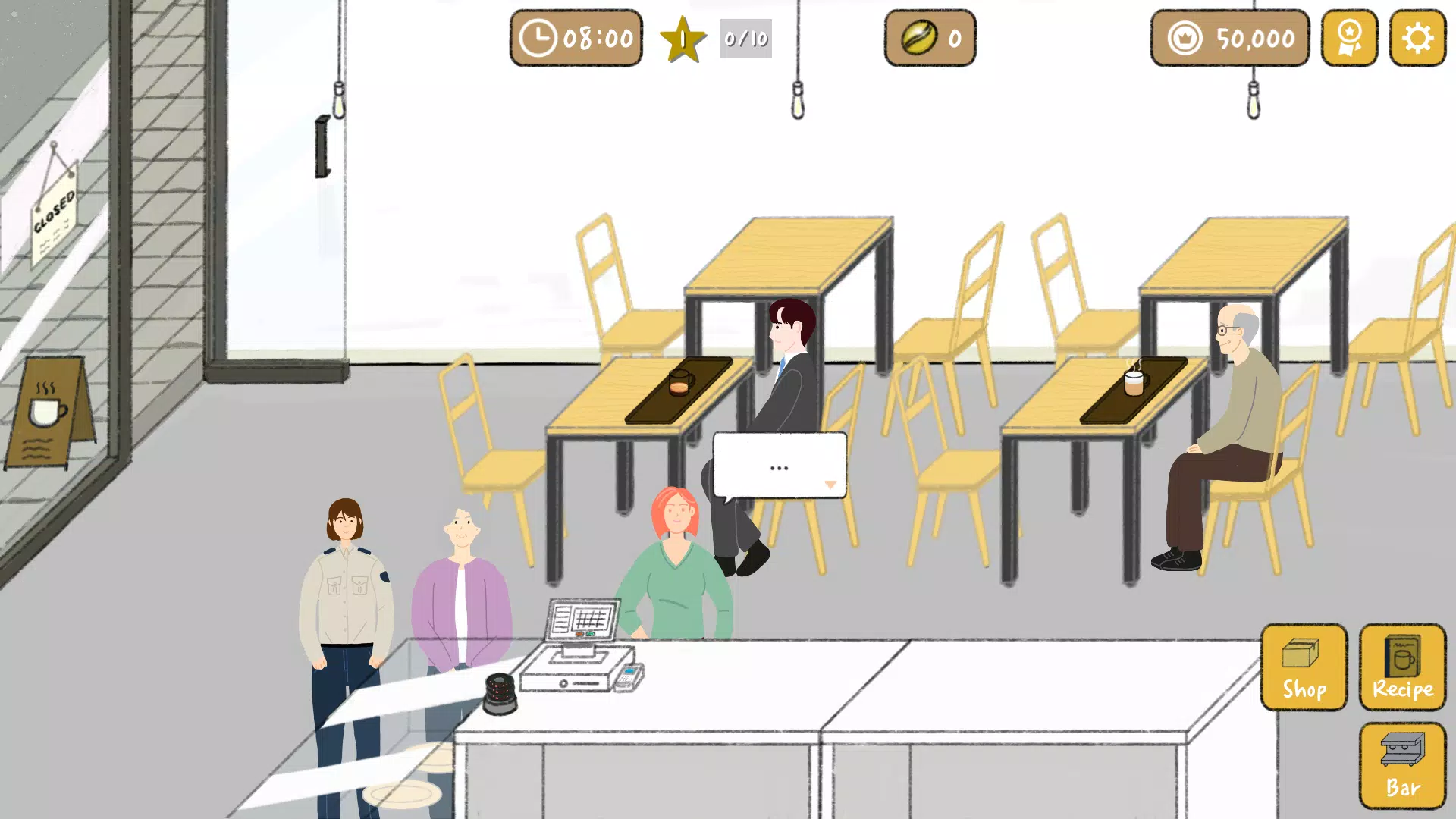 Tiny Coffee Shop Story スクリーンショット 1