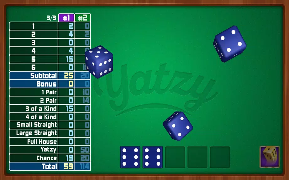 Yatzy Dice Game 螢幕截圖 2
