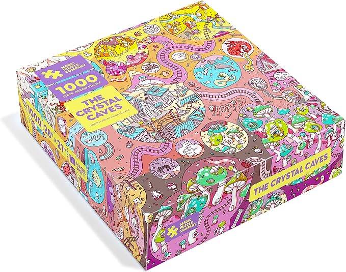 Teka -teki jigsaw gua kristal