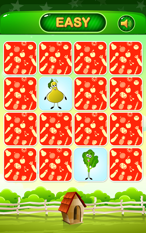 Vegetable Memory Match Game 螢幕截圖 0