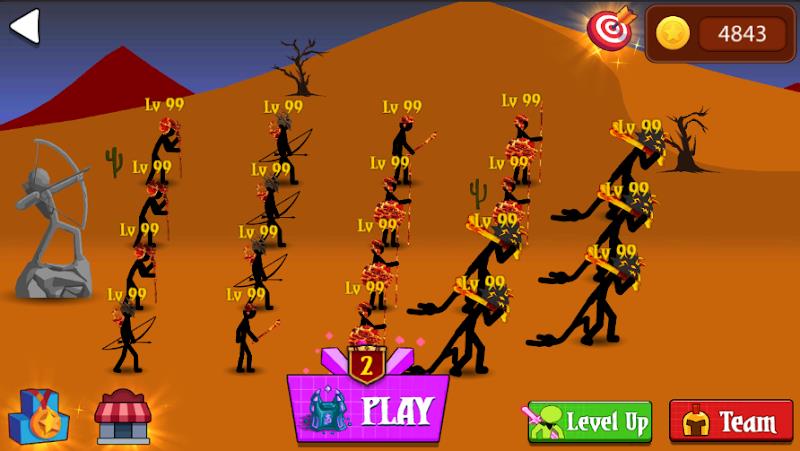 Stickman War : Defense Battle Ảnh chụp màn hình 1