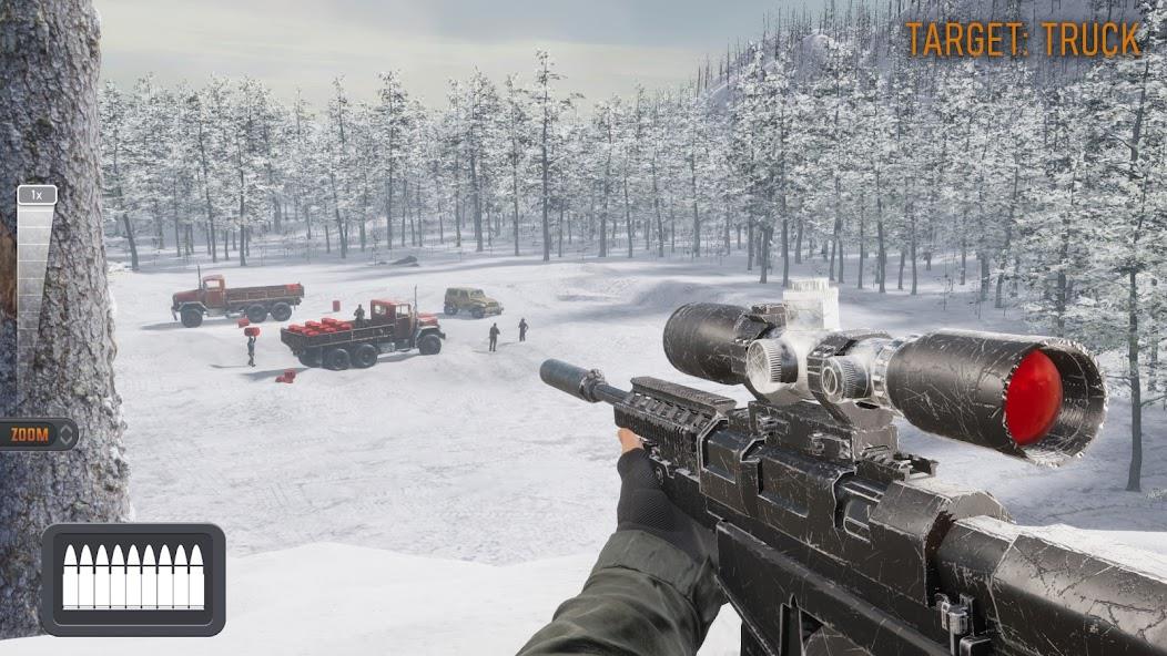 Sniper 3D：Gun Shooting Games Mod Schermafbeelding 0