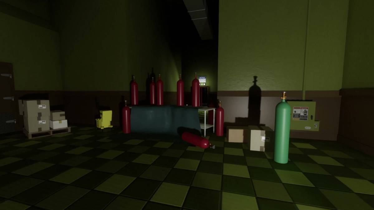 Several tanks and bottles in Superliminal.