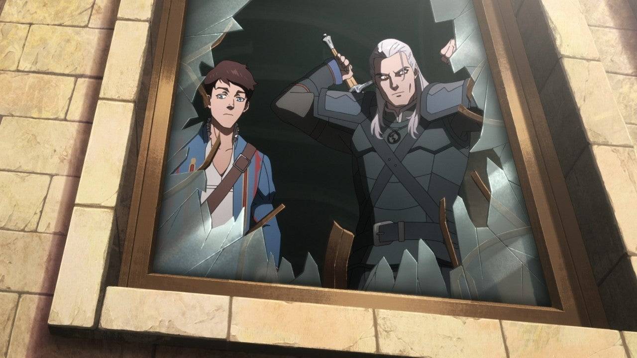 Doug Cockle as Geralt alongside Joey Batey as Jaskier