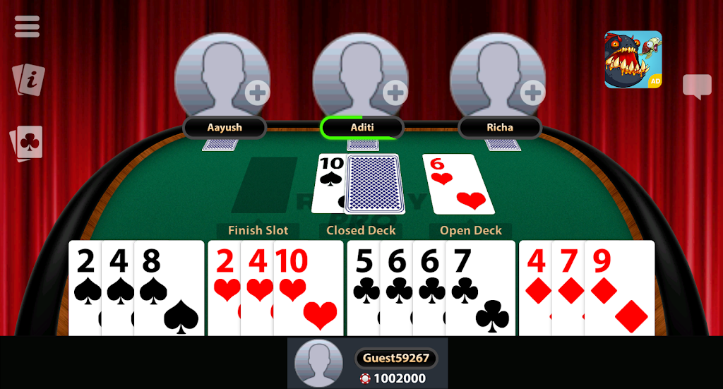 Play Indian Rummy: 13 Cards & Pool Rummy Online 螢幕截圖 2