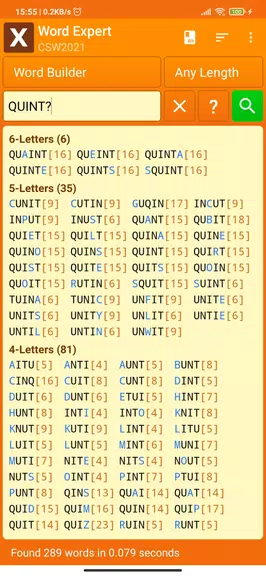 Word Expert (for SCRABBLE) Capture d'écran 2