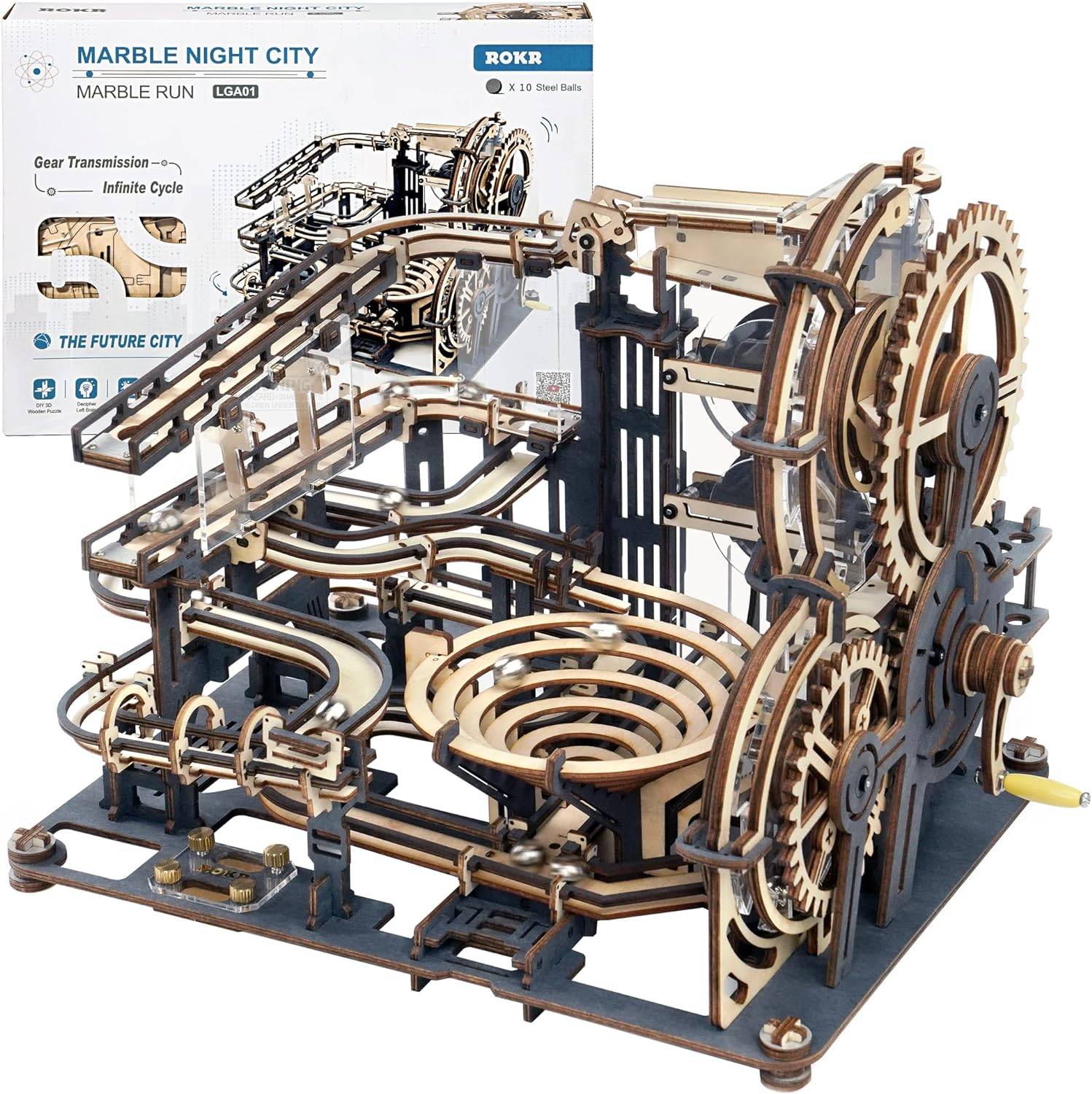 Rokr marmar menjalankan teka -teki 3D