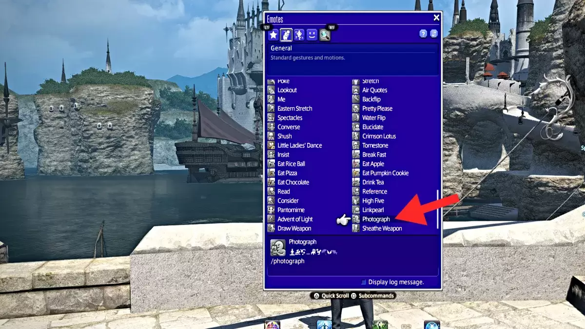 屏幕截圖顯示了ffxiv中的照片
