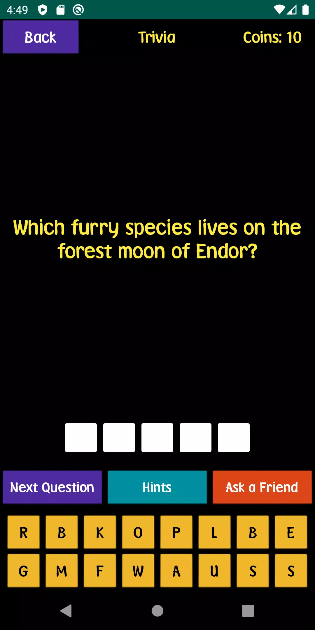 Quiz For SW Fans应用截图第2张