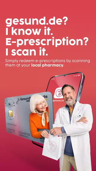 gesund.de - E-Prescription App Captura de pantalla 0