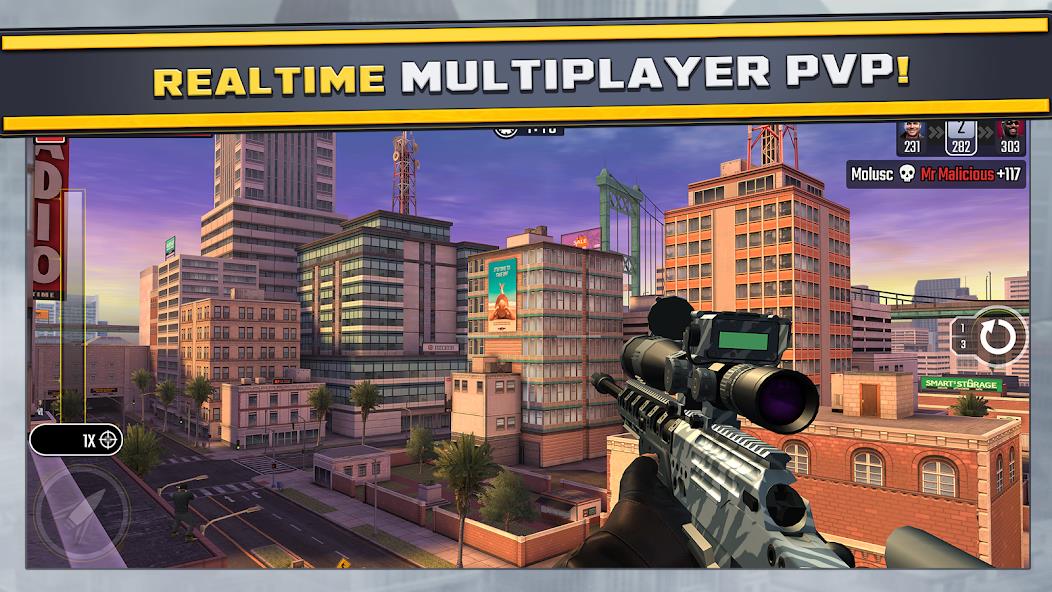 Pure Sniper: Gun Shooter Games Mod Schermafbeelding 3