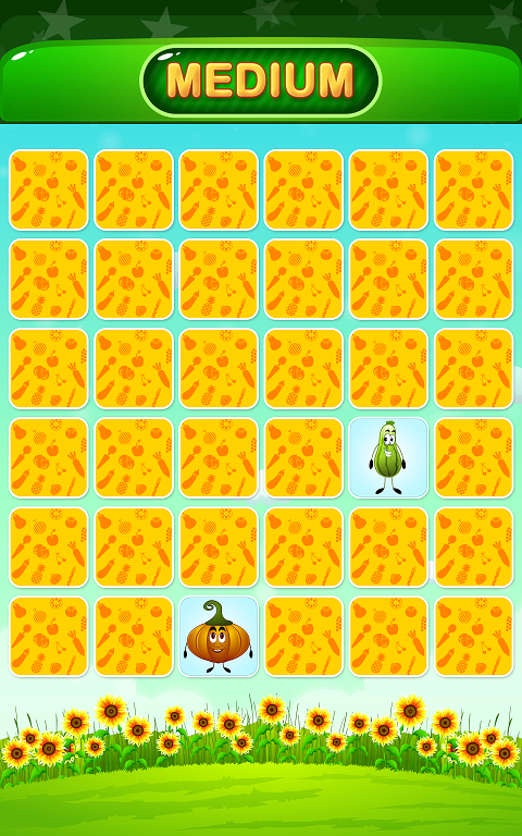 Vegetable Memory Match Game 螢幕截圖 2