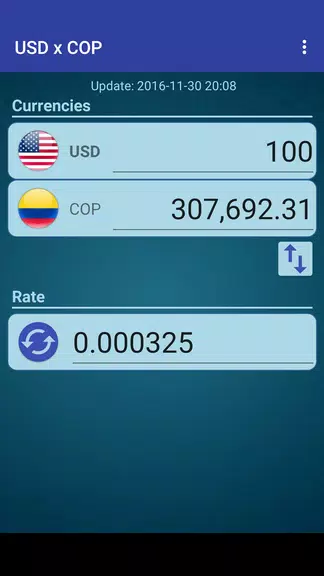 US Dollar to Colombian Peso Capture d'écran 0