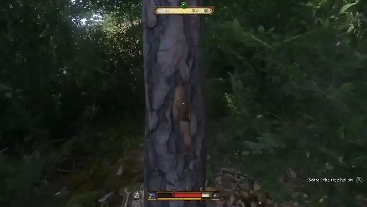 Image: Closer view of the letter's hiding spot