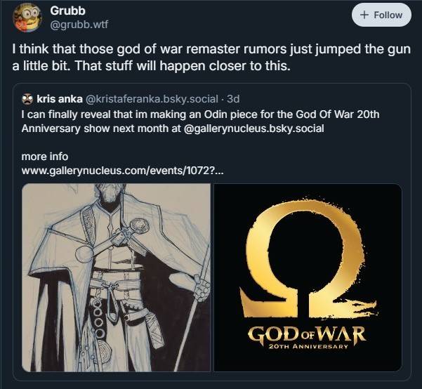 Remaster God of War Games yang asal mungkin diumumkan tidak lama lagi