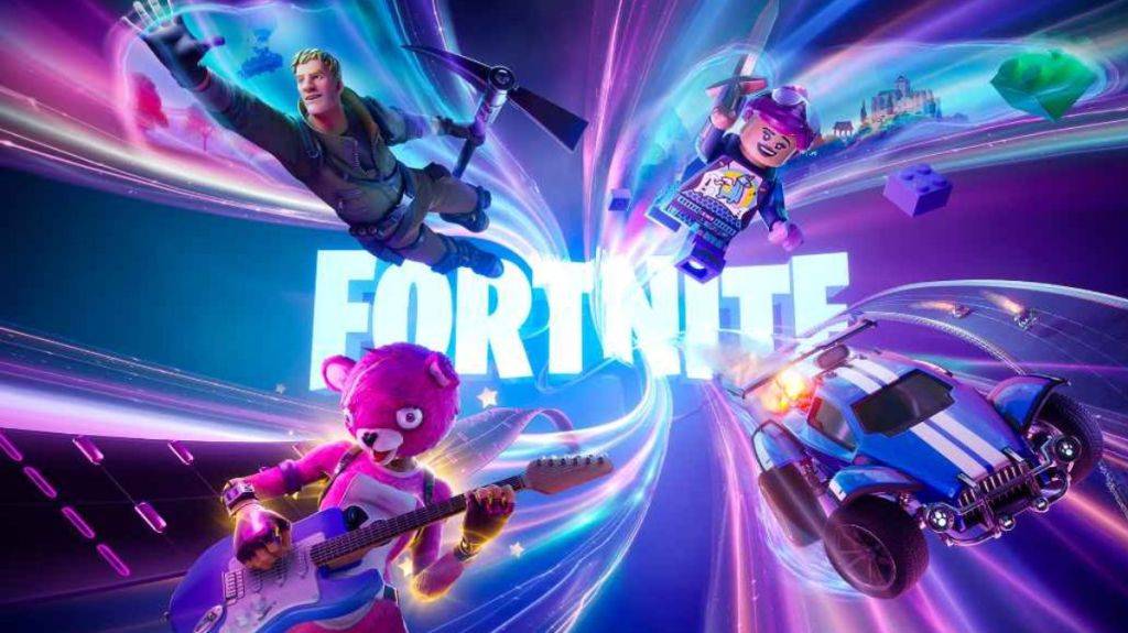 Fortnite第5章のロード画面。この画像は、Fortniteギフトカードを引き換える方法に関する記事の一部です。