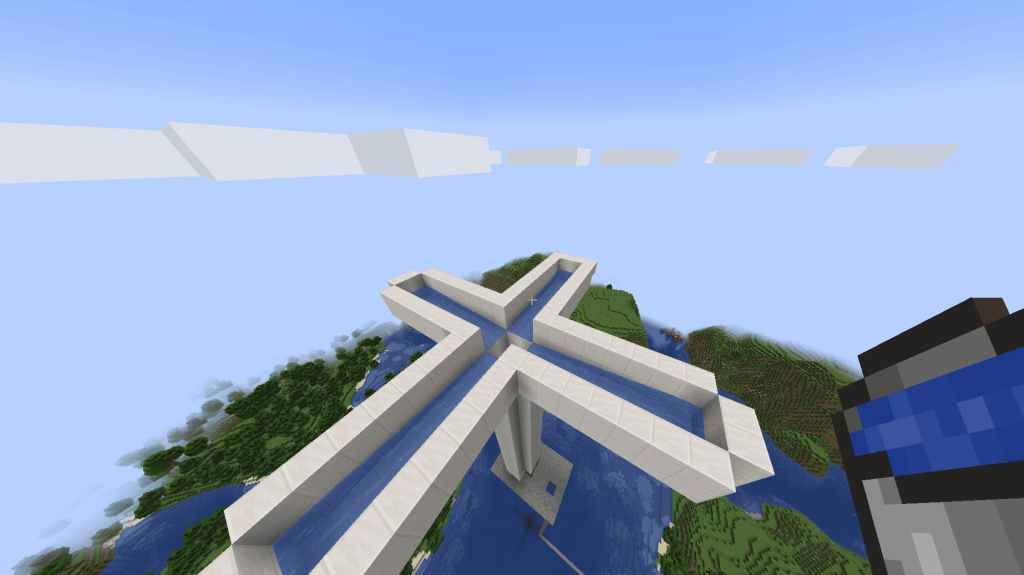 Trincee d'acqua per il spawner della folla in Minecraft