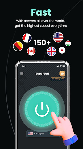 SuperSurf VPN - Fast &Safe VPN 螢幕截圖 1