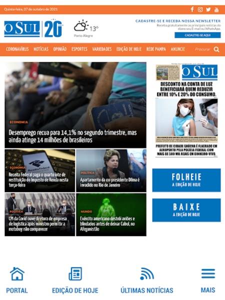Jornal O Sul Captura de pantalla 3
