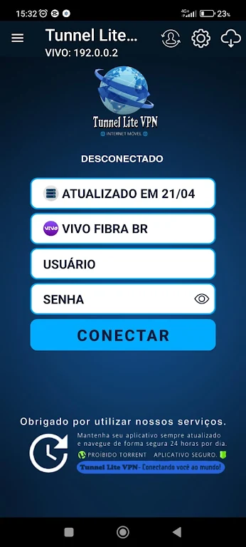 Tunnel Lite VPN Captura de pantalla 2