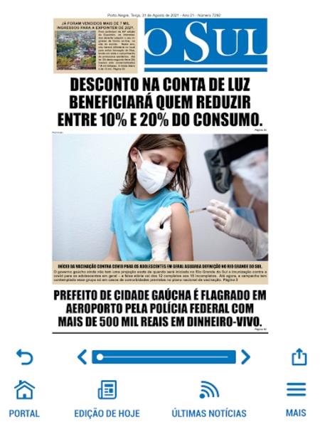 Jornal O Sul Captura de pantalla 2