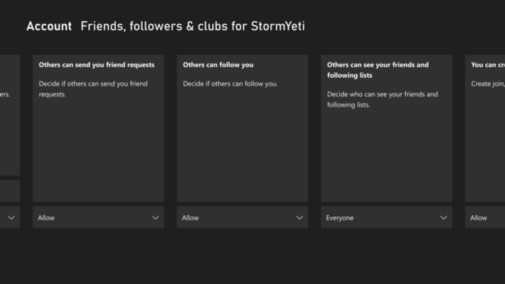Xbox Friend Requests and Following
