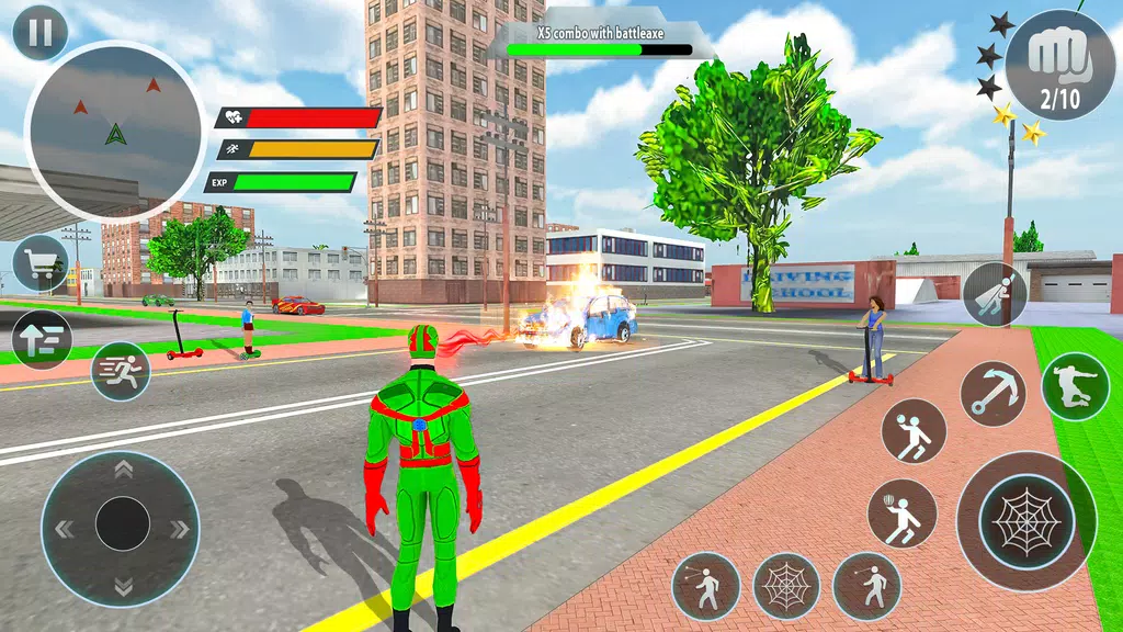 Police Robot Rope Hero Game 3d Ảnh chụp màn hình 1
