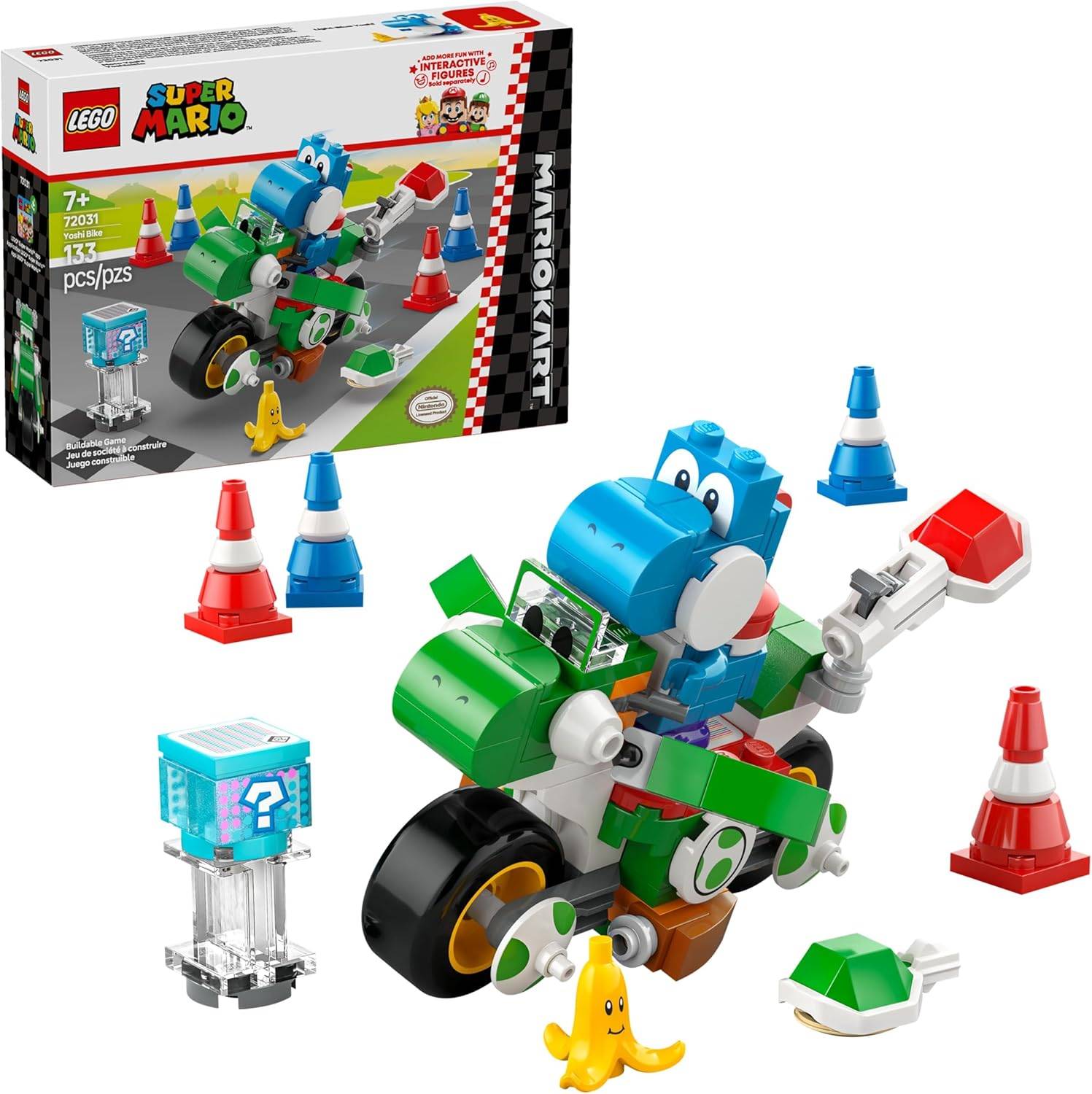 LEGO Mario Kart Yoshi bike