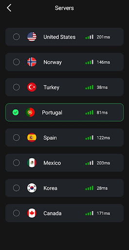 Schermata Galaxy Proxy VPN 3