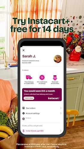 Instacart: Get Food Delivery スクリーンショット 1