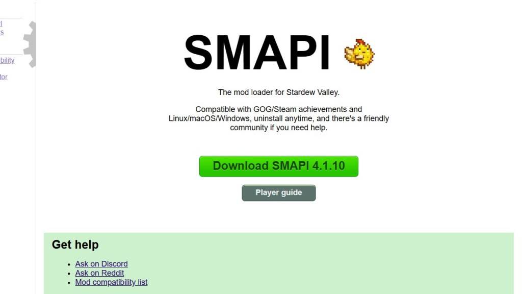 Stardew ချိုင့်ဝှမ်းကိုဘယ်လို MOD ဘယ်လိုပုံစံမျိုးနဲ့အကြောင်းဆောင်းပါးတစ်ပုဒ်ရဲ့တစ်စိတ်တစ်ပိုင်းအနေနှင့် Smapi ။