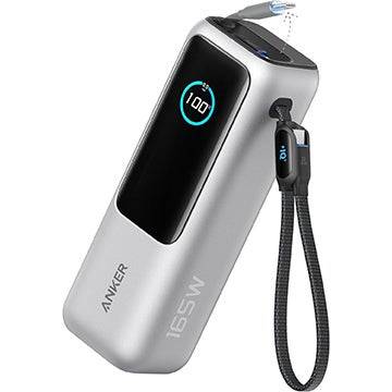 Anker 25,000mAh 165W電力庫,帶有兩條內置USB Type-C電纜