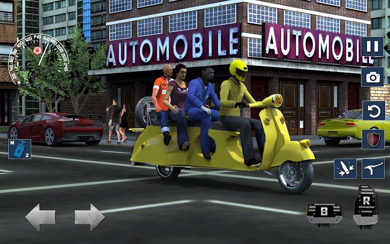 Jogos de condução BikeTaxi Captura de tela 3