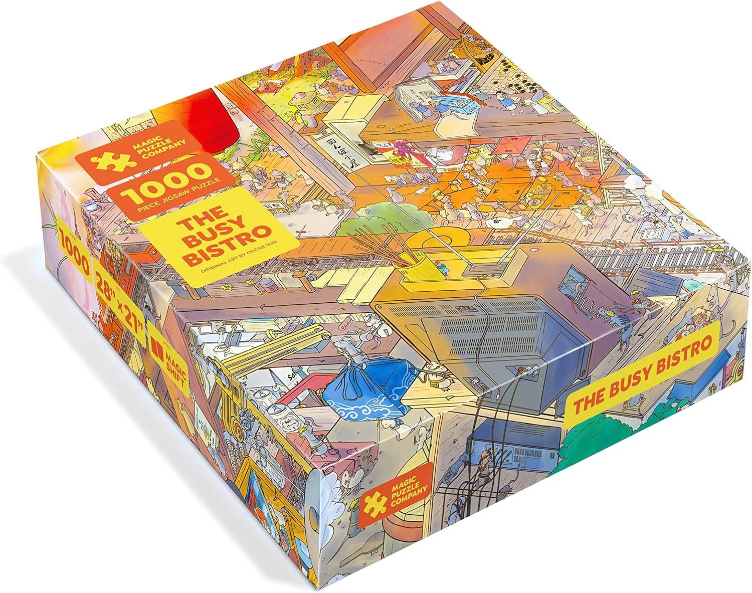 Teka -teki jigsaw bistro yang sibuk