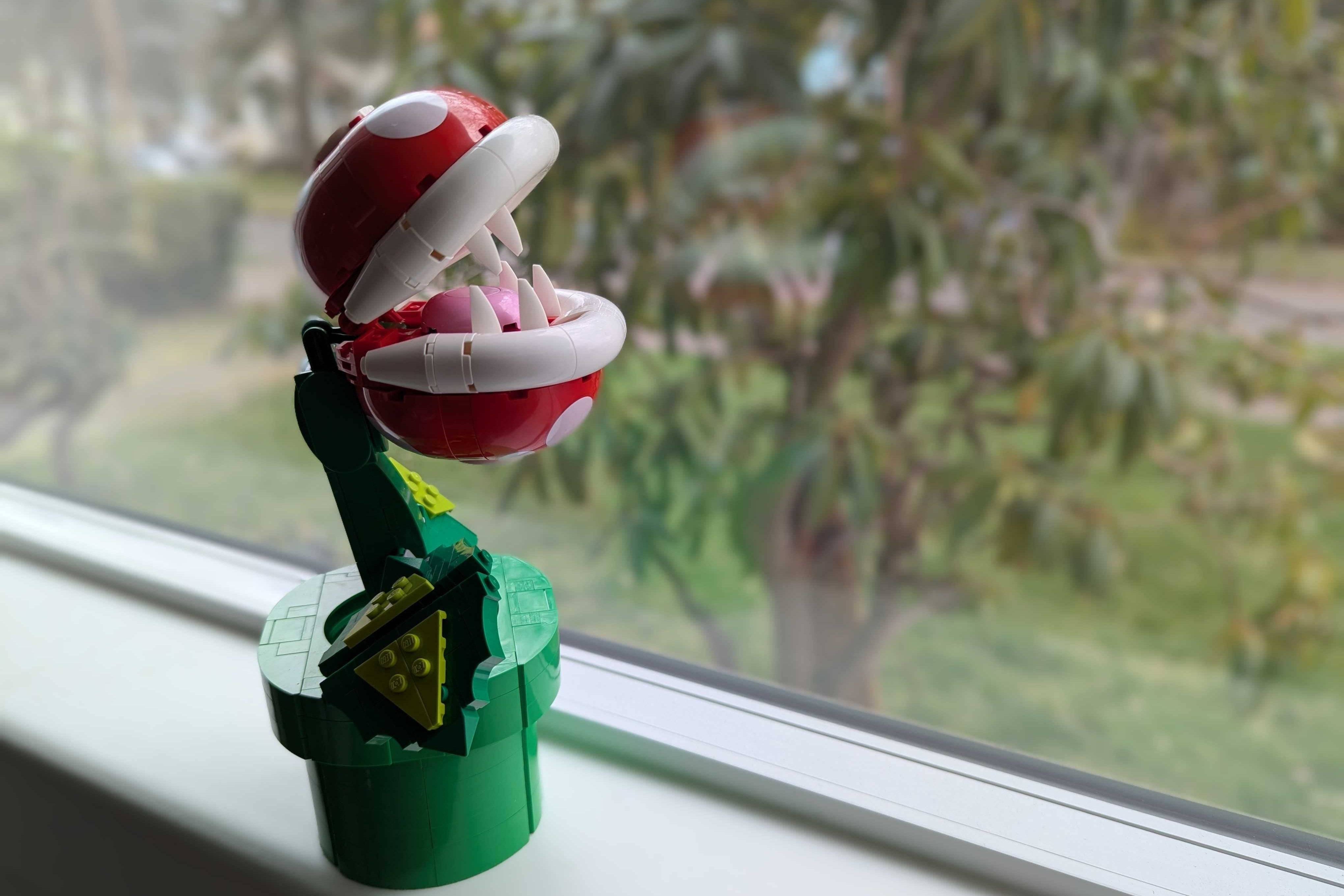 Final LEGO build on desk