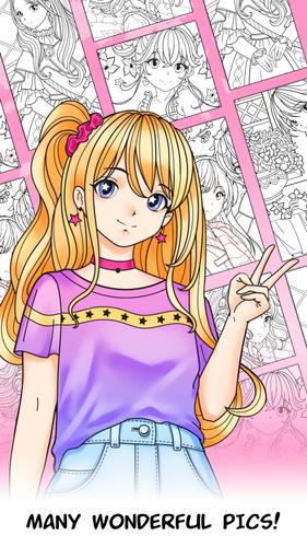 Anime Games Coloring Book ภาพหน้าจอ 1