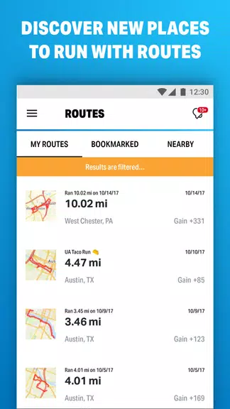Map My Runでランニング スクリーンショット 2